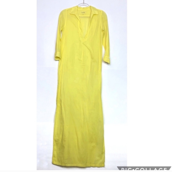 Nili Lotan Dresses & Skirts - EUC Nili Lotan yellow cotton beach maxi dress